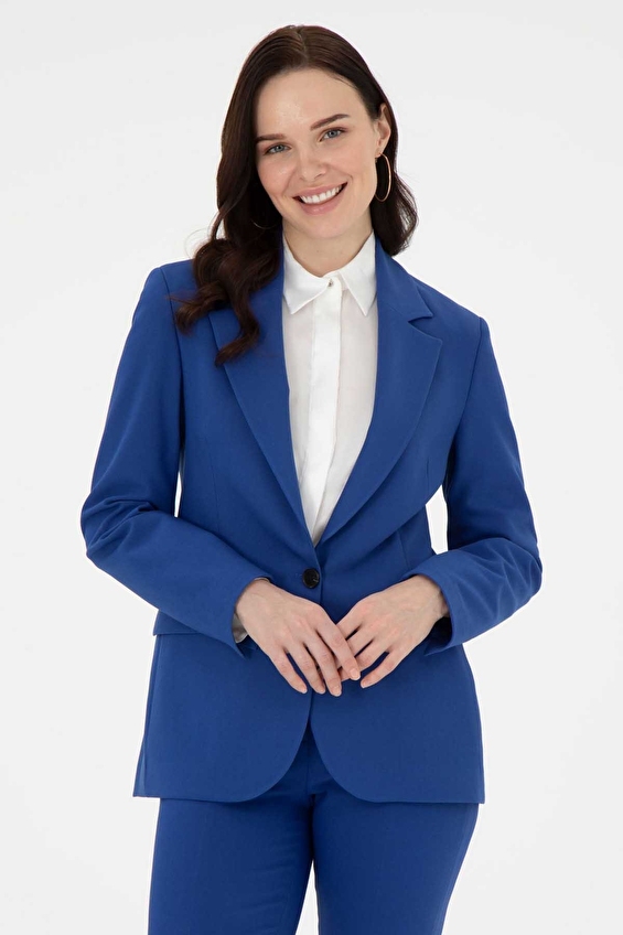 Pierre Cardin Slim Fit Uzun Kollu Kadın Ceket 1944438 VR045 Mavi Pierre Cardin Slim Fit Uzun Kollu Kadın Ceket 1944438 VR045 Mavi