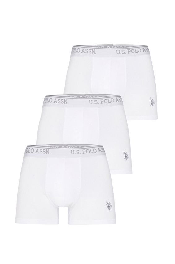U.S. Polo Assn. Erkek 3'lü Boxer 3BDZBBB24K VR013 Beyaz U.S. Polo Assn. Erkek 3'lü Boxer 3BDZBBB24K VR013 Beyaz