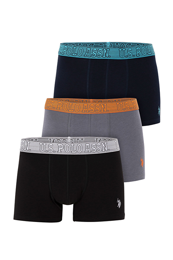 U.S. Polo Assn. Erkek 3'lü Boxer 3BDZSLA24K VR046 Siyah U.S. Polo Assn. Erkek 3'lü Boxer 3BDZSLA24K VR046 Siyah