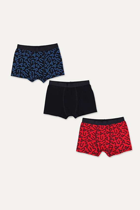 U.S. Polo Assn. Erkek Çocuk 3'lü Boxer US1397 24K BYZ Beyaz U.S. Polo Assn. Erkek Çocuk 3'lü Boxer US1397 24K BYZ Beyaz
