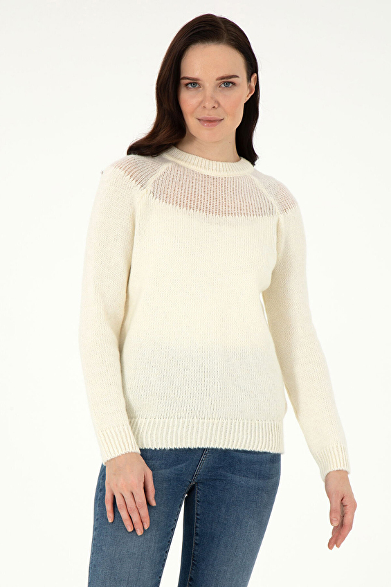 Pierre Cardin Comfort Fit Uzun Kollu Kadın Kazak 1951283 VR019 Bej Pierre Cardin Comfort Fit Uzun Kollu Kadın Kazak 1951283 VR019 Bej