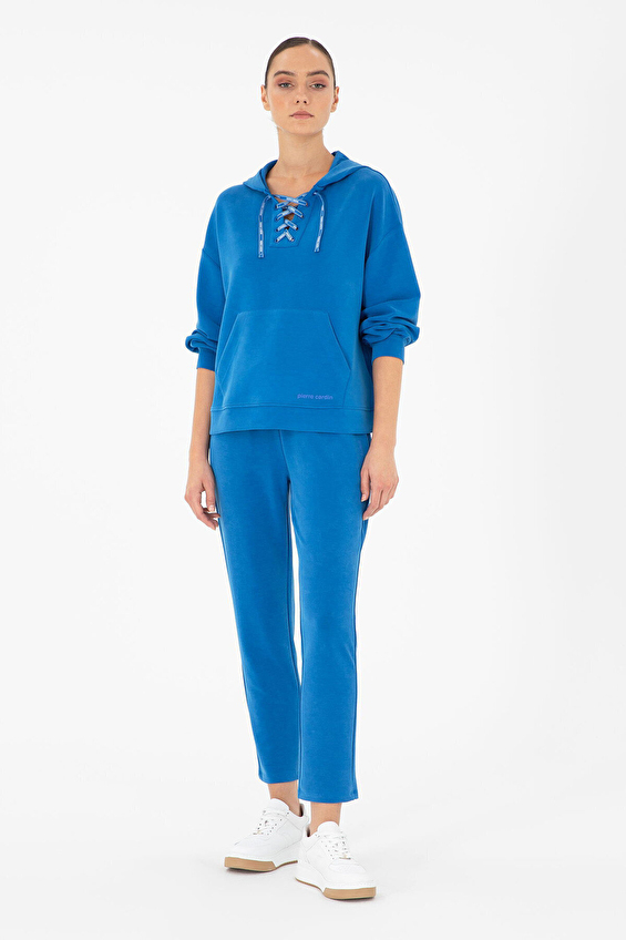 Pierre Cardin Regular Fit Dar Paça Kadın Pantolon 1947025 VR045 Mavi Pierre Cardin Regular Fit Dar Paça Kadın Pantolon 1947025 VR045 Mavi