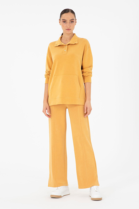 Pierre Cardin Bol Paça Loose Fit Kadın Pantolon 1946934 VR043 Sarı Pierre Cardin Bol Paça Loose Fit Kadın Pantolon 1946934 VR043 Sarı