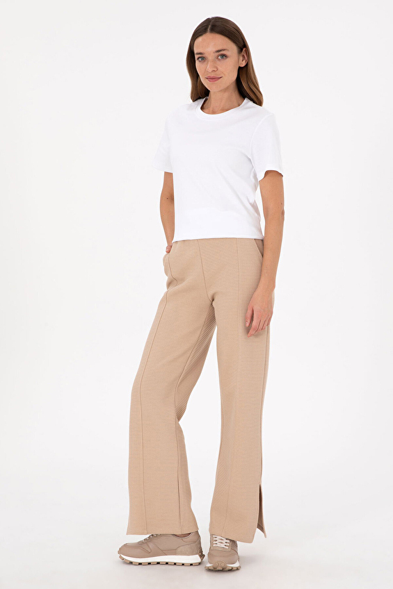 Pierre Cardin Flare Fit Bol Paça Yüksek Bel Kadın Pantolon 2081349 VR011 Bej Pierre Cardin Flare Fit Bol Paça Yüksek Bel Kadın Pantolon 2081349 VR011 Bej