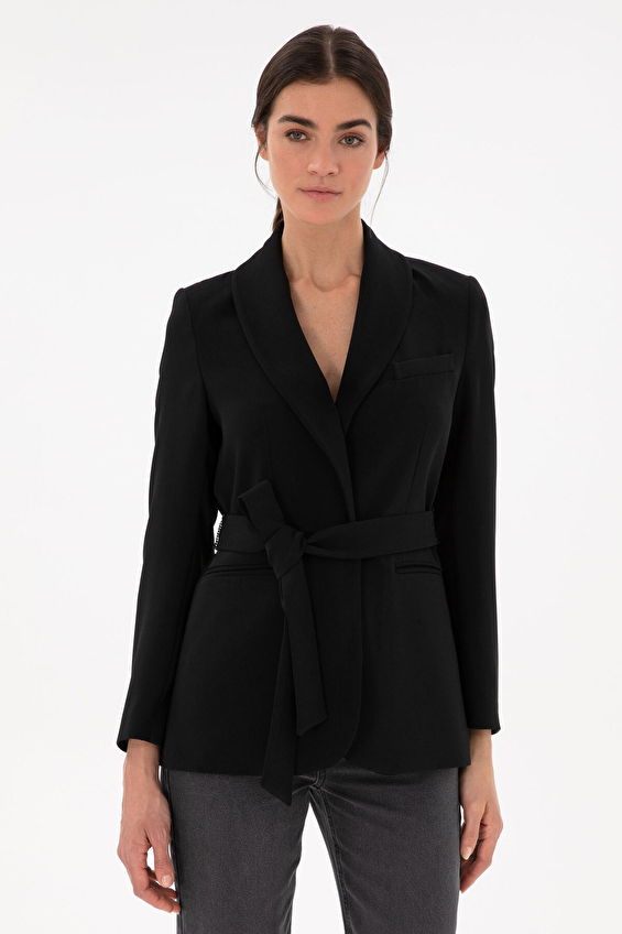 Pierre Cardin Regular Fit Uzun Kollu Kadın Ceket 1944378 VR046 Siyah Pierre Cardin Regular Fit Uzun Kollu Kadın Ceket 1944378 VR046 Siyah