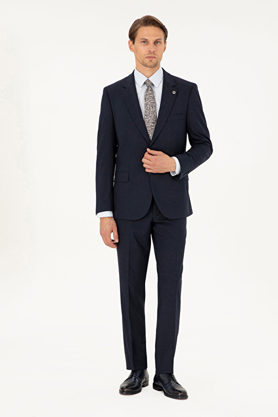 Pierre Cardin Slim Fit Erkek Takım Elbise 2128363 Lacivert Pierre Cardin Slim Fit Erkek Takım Elbise 2128363 Lacivert