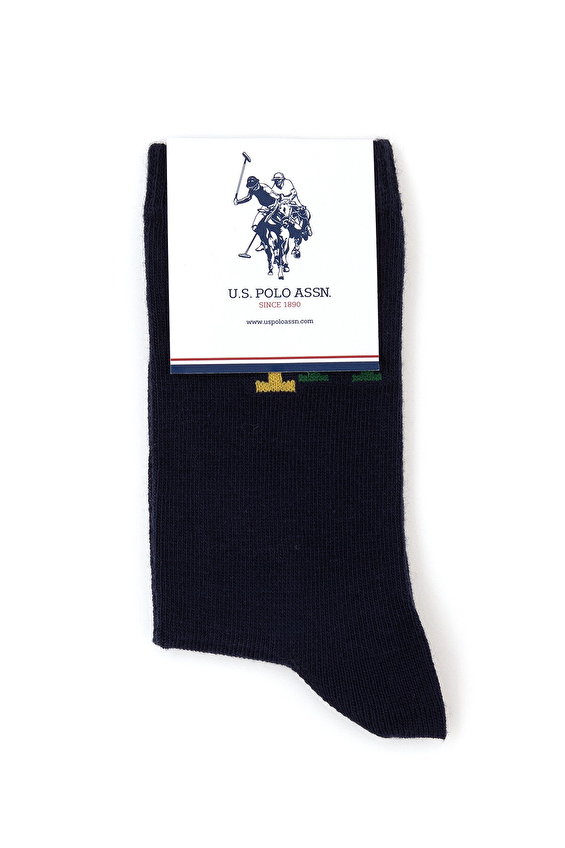 U.S. Polo Assn. Erkek Çocuk 3'lü Çorap ZUMA LACI Lacivert U.S. Polo Assn. Erkek Çocuk 3'lü Çorap ZUMA LACI Lacivert