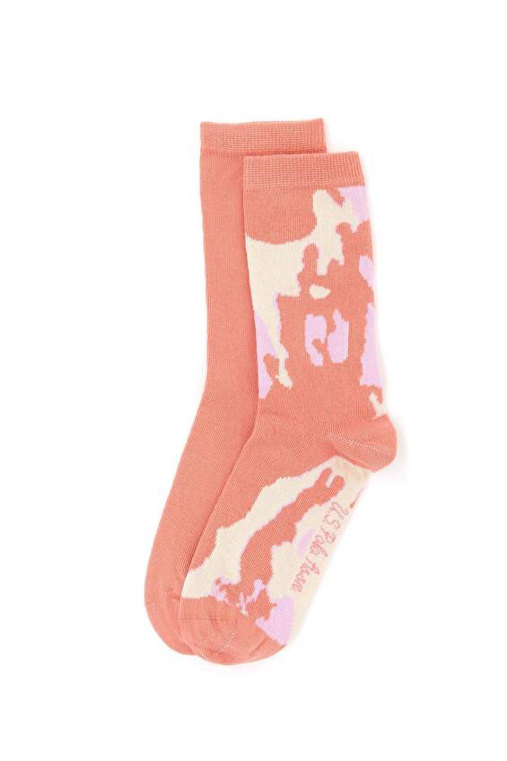 U.S. Polo Assn. Kadın 2'li Soket Çorap FODE SMN Somon U.S. Polo Assn. Kadın 2'li Soket Çorap FODE SMN Somon