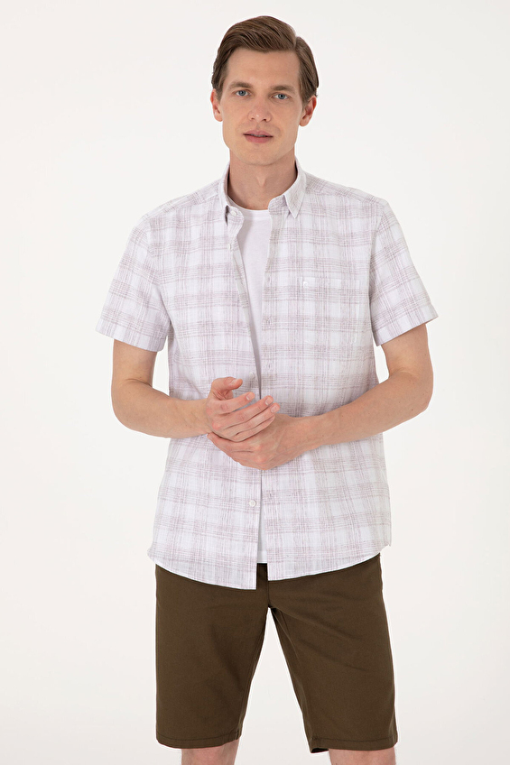 Pierre Cardin Regular Fit Kısa Kol Erkek Gömlek 2118035 Sütlü kahve Pierre Cardin Regular Fit Kısa Kol Erkek Gömlek 2118035 Sütlü kahve