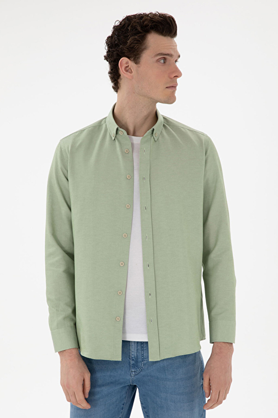 Pierre Cardin Regular Fit Uzun Kol Erkek Gömlek 2133787 Çağla Pierre Cardin Regular Fit Uzun Kol Erkek Gömlek 2133787 Çağla