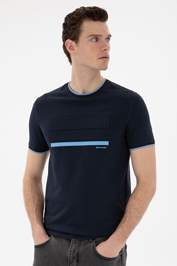 Pierre Cardin Slim Fit Kısa Kol Erkek Tişört 2131626 Lacivert Pierre Cardin Slim Fit Kısa Kol Erkek Tişört 2131626 Lacivert