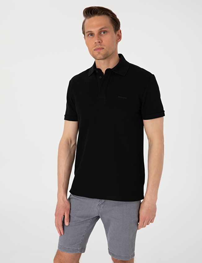 Pierre Cardin Slim Fit Kısa Kol Erkek Tişört 2176687 Siyah Pierre Cardin Slim Fit Kısa Kol Erkek Tişört 2176687 Siyah