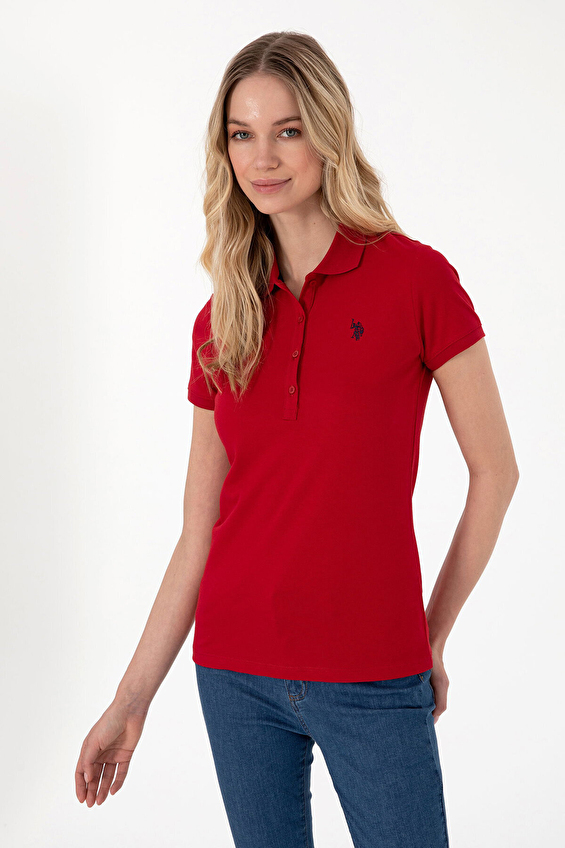 U.S. Polo Assn. Slim Fit Polo Yaka Kısa Kollu Kadın Tişört 2075027 VR171 Kırmızı U.S. Polo Assn. Slim Fit Polo Yaka Kısa Kollu Kadın Tişört 2075027 VR171 Kırmızı