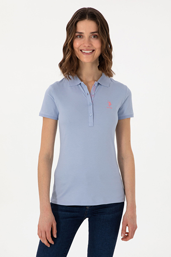 U.S. Polo Assn. Slim Fit Polo Yaka Kısa Kollu Kadın Tişört 2080749 VR003 Mavi U.S. Polo Assn. Slim Fit Polo Yaka Kısa Kollu Kadın Tişört 2080749 VR003 Mavi