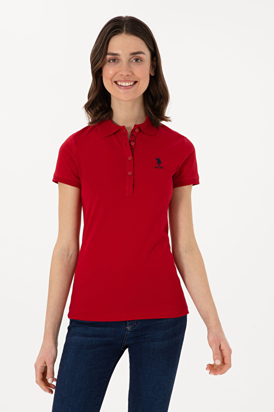 U.S. Polo Assn. Slim Fit Polo Yaka Kısa Kollu Kadın Tişört 2080749 VR171 Kırmızı U.S. Polo Assn. Slim Fit Polo Yaka Kısa Kollu Kadın Tişört 2080749 VR171 Kırmızı