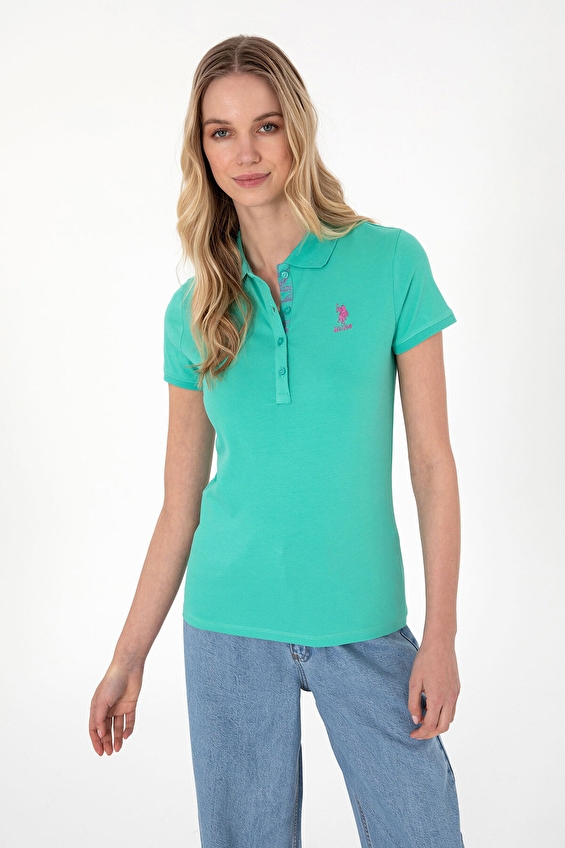 U.S. Polo Assn. Slim Fit Polo Yaka Kısa Kollu Kadın Tişört 2080749 VR090 Mint U.S. Polo Assn. Slim Fit Polo Yaka Kısa Kollu Kadın Tişört 2080749 VR090 Mint