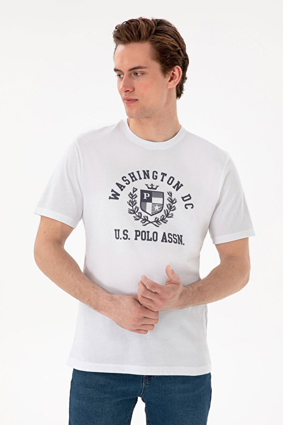 U.S. Polo Assn. Regular Fit Erkek Tişört 2102590 Beyaz U.S. Polo Assn. Regular Fit Erkek Tişört 2102590 Beyaz