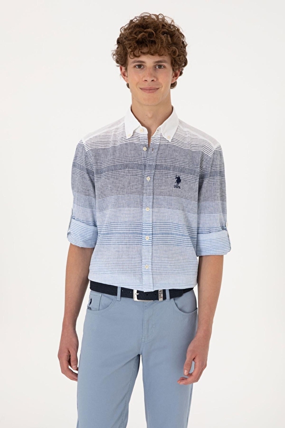 U.S. Polo Assn. Regular Fit Erkek Gömlek 2105407 Mavi U.S. Polo Assn. Regular Fit Erkek Gömlek 2105407 Mavi