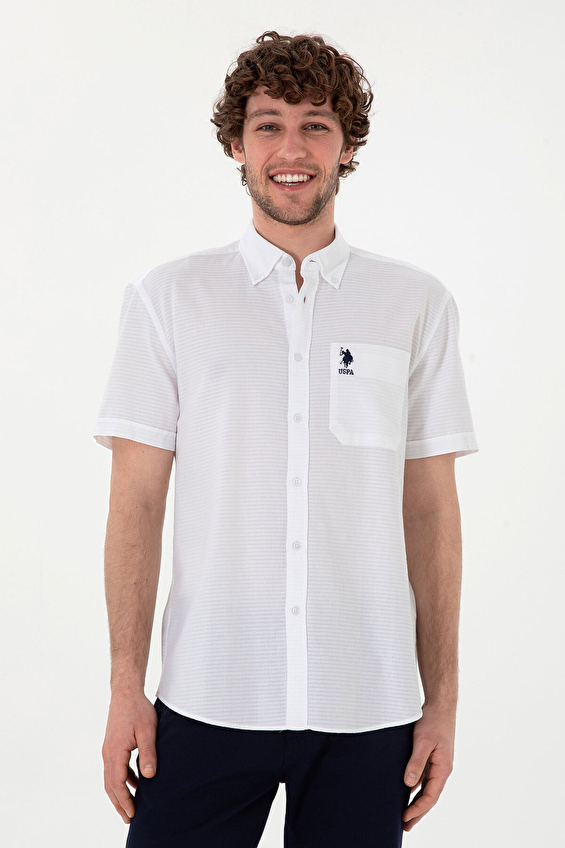 U.S. Polo Assn. Regular Fit Erkek Gömlek 2170102 Beyaz U.S. Polo Assn. Regular Fit Erkek Gömlek 2170102 Beyaz