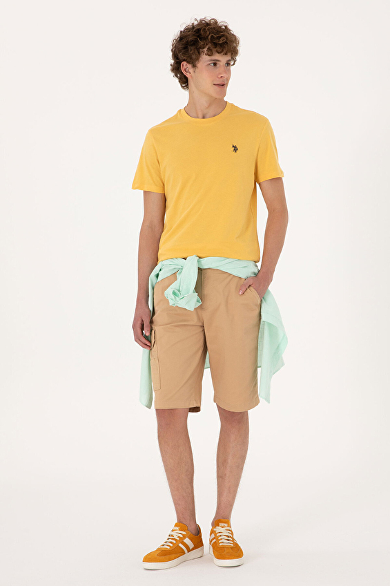 U.S. Polo Assn. Comfort Fit Erkek Bermuda 2108025 Camel U.S. Polo Assn. Comfort Fit Erkek Bermuda 2108025 Camel