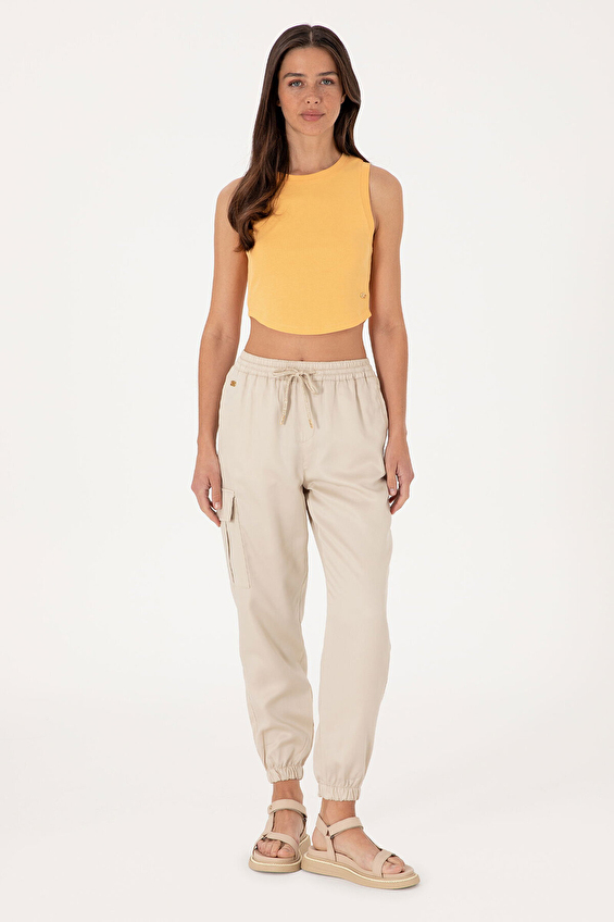 U.S. Polo Assn. Jogger Fit Yüksek Bel Kadın Pantolon 2106995 VR049 Gri U.S. Polo Assn. Jogger Fit Yüksek Bel Kadın Pantolon 2106995 VR049 Gri