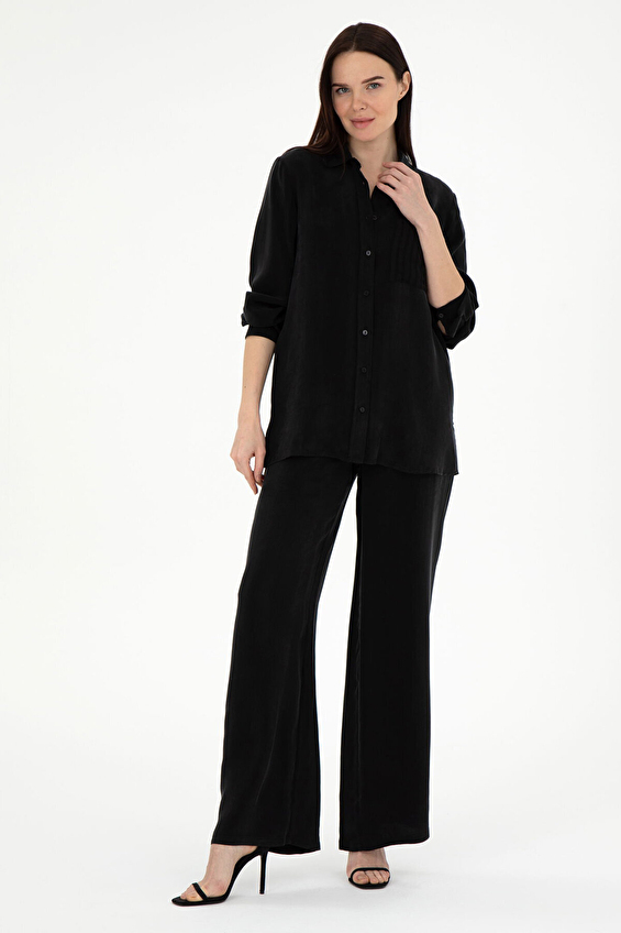 Pierre Cardin Bol Paça Kadın Pantolon 2120111 VR046 Siyah Pierre Cardin Bol Paça Kadın Pantolon 2120111 VR046 Siyah