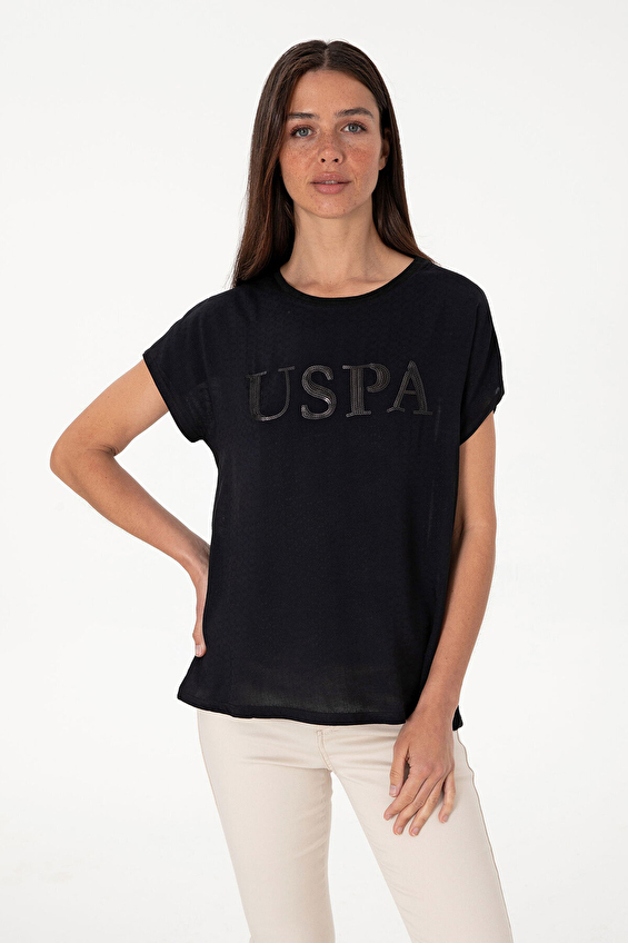 U.S. Polo Assn. Regular Fit Bisiklet Yaka Kısa Kollu Kadın Tişört 2104732 VR046 Siyah U.S. Polo Assn. Regular Fit Bisiklet Yaka Kısa Kollu Kadın Tişört 2104732 VR046 Siyah