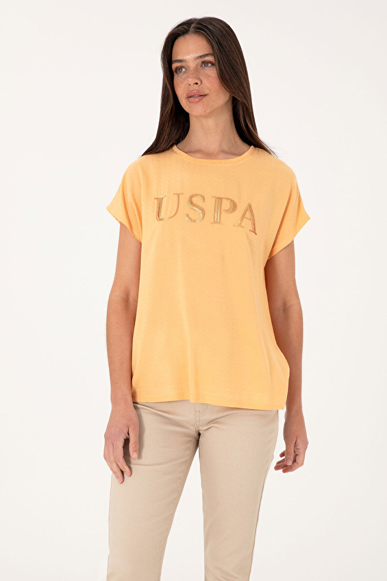 U.S. Polo Assn. Regular Fit Bisiklet Yaka Kısa Kollu Kadın Tişört 2104732 VR202 Turuncu U.S. Polo Assn. Regular Fit Bisiklet Yaka Kısa Kollu Kadın Tişört 2104732 VR202 Turuncu