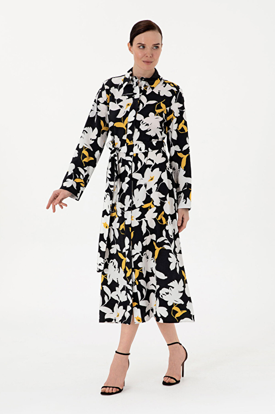 Pierre Cardin Gömlek Yaka Kadın Elbise 2115682 VR046 Siyah Pierre Cardin Gömlek Yaka Kadın Elbise 2115682 VR046 Siyah