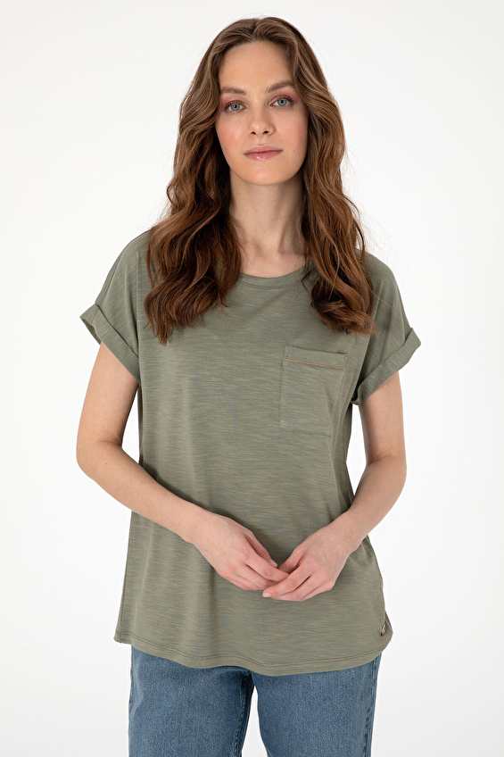 Pierre Cardin Bisiklet Yaka Kadın Tişört 2122126 VR027 Yeşil Pierre Cardin Bisiklet Yaka Kadın Tişört 2122126 VR027 Yeşil