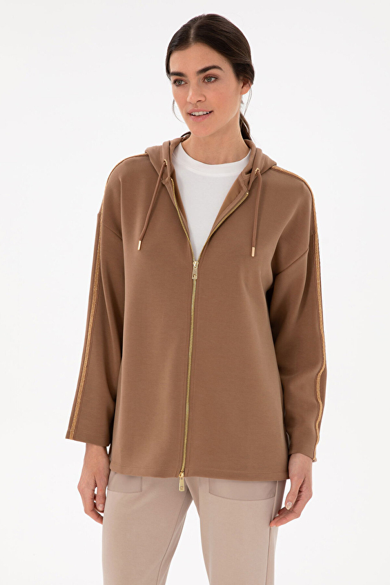 Pierre Cardin Dik Yaka Kadın Hırka 2121018 VR029 Kahverengi Pierre Cardin Dik Yaka Kadın Hırka 2121018 VR029 Kahverengi