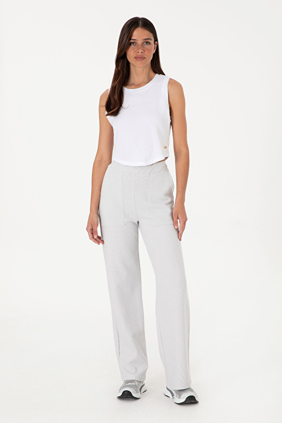 U.S. Polo Assn. Loose Fit Kadın Pantolon 2104167 VR001 Gri U.S. Polo Assn. Loose Fit Kadın Pantolon 2104167 VR001 Gri