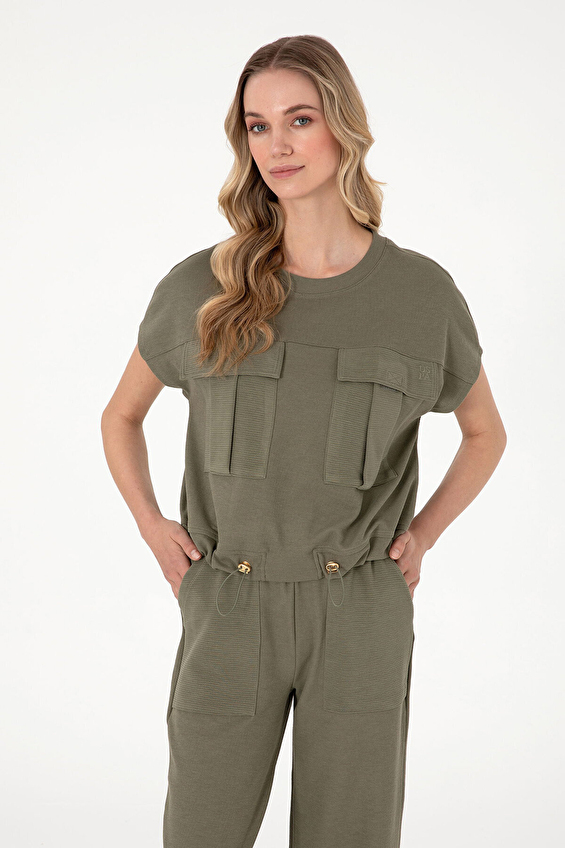 U.S. Polo Assn. Bisiklet Yaka Kısa Kollu Kadın Tişört 2104155 VR111 Yeşil U.S. Polo Assn. Bisiklet Yaka Kısa Kollu Kadın Tişört 2104155 VR111 Yeşil