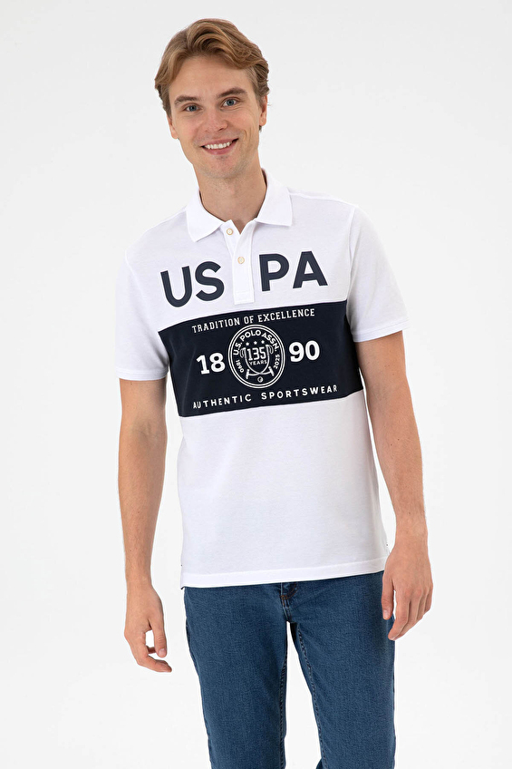 U.S. Polo Assn. Regular Fit Erkek Tişört 2104397 Beyaz U.S. Polo Assn. Regular Fit Erkek Tişört 2104397 Beyaz