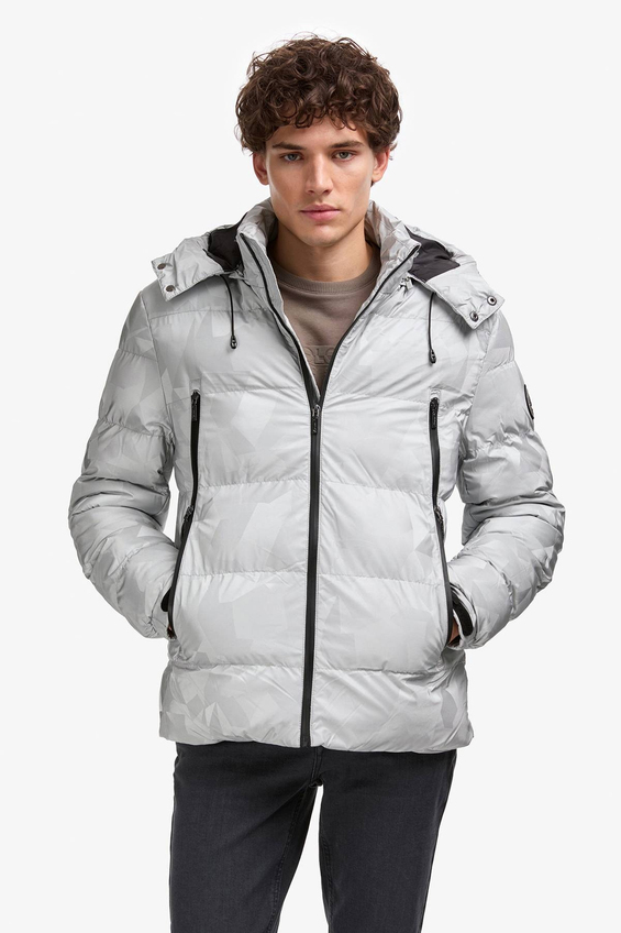 U.S. Polo Assn. Kapüşonlu Basic Fit Erkek Mont 2292344 Gri