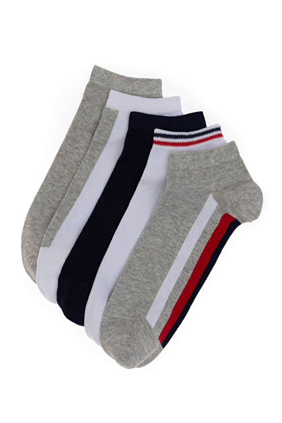 U.S. Polo Assn. Erkek 5'li Çorap NOVCE IY2 VR086 Gri U.S. Polo Assn. Erkek 5'li Çorap NOVCE IY2 VR086 Gri