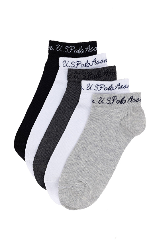 U.S. Polo Assn. Kadın 5'li Çorap CORA 5 IY25 VR086 Gri melanj U.S. Polo Assn. Kadın 5'li Çorap CORA 5 IY25 VR086 Gri melanj
