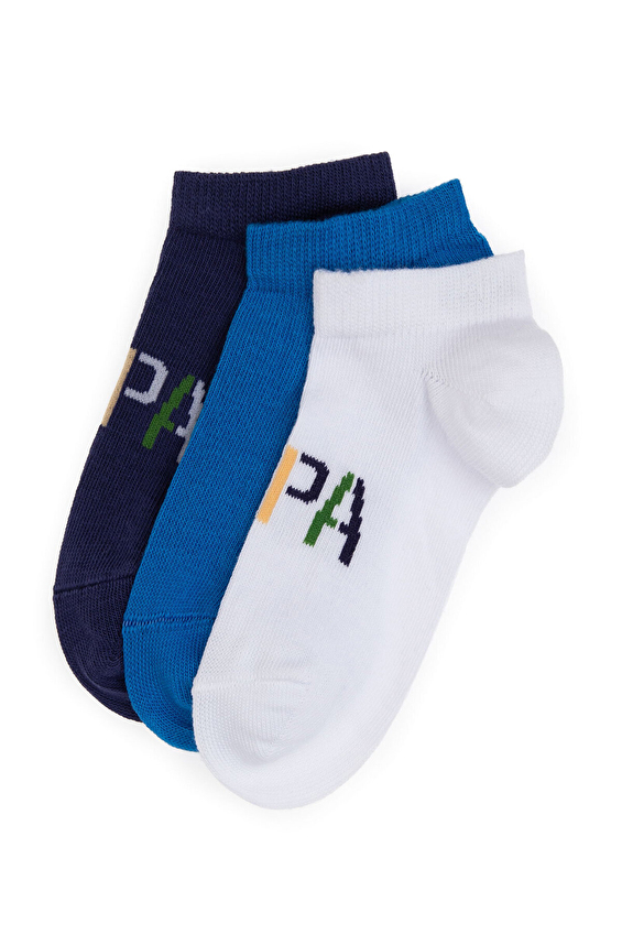 U.S. Polo Assn. Erkek Çocuk 3'lü Çorap GEORGES VR013 Beyaz U.S. Polo Assn. Erkek Çocuk 3'lü Çorap GEORGES VR013 Beyaz
