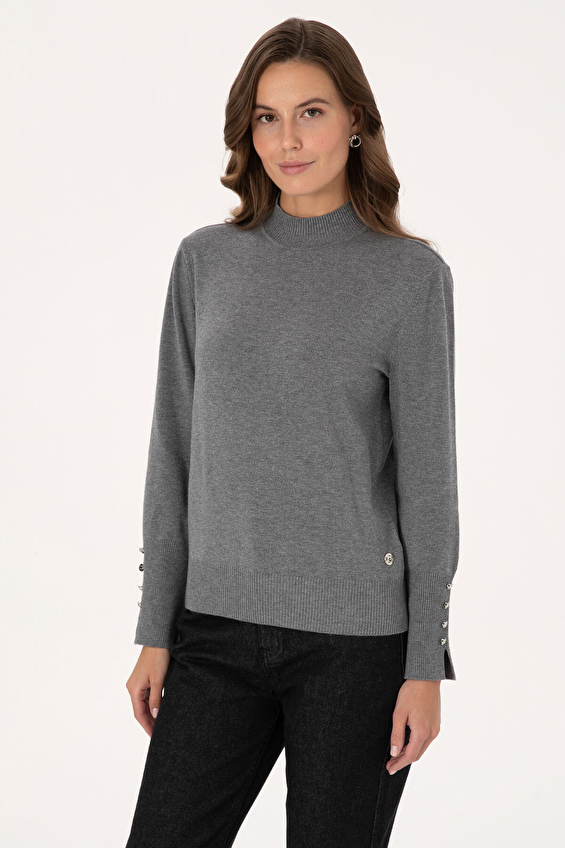 Pierre Cardin Kadın Kazak 2254781 VR086 Gri Pierre Cardin Kadın Kazak 2254781 VR086 Gri