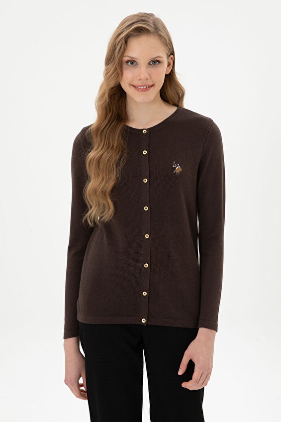 U.S. Polo Assn. Kadın Hırka 2226378 VR084 Kahverengi U.S. Polo Assn. Kadın Hırka 2226378 VR084 Kahverengi