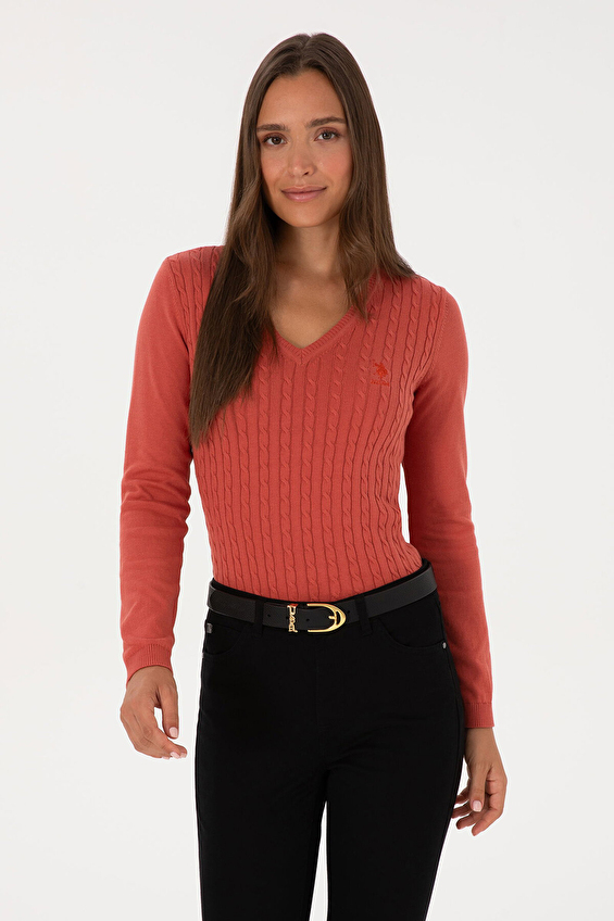 U.S. Polo Assn. Kadın Kazak 2225915 VR026 Pembe U.S. Polo Assn. Kadın Kazak 2225915 VR026 Pembe