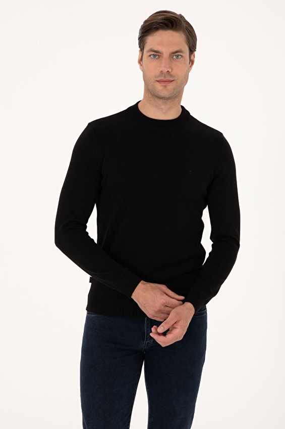 Pierre Cardin Slim Fit Erkek Triko 2320042 Siyah Pierre Cardin Slim Fit Erkek Triko 2320042 Siyah