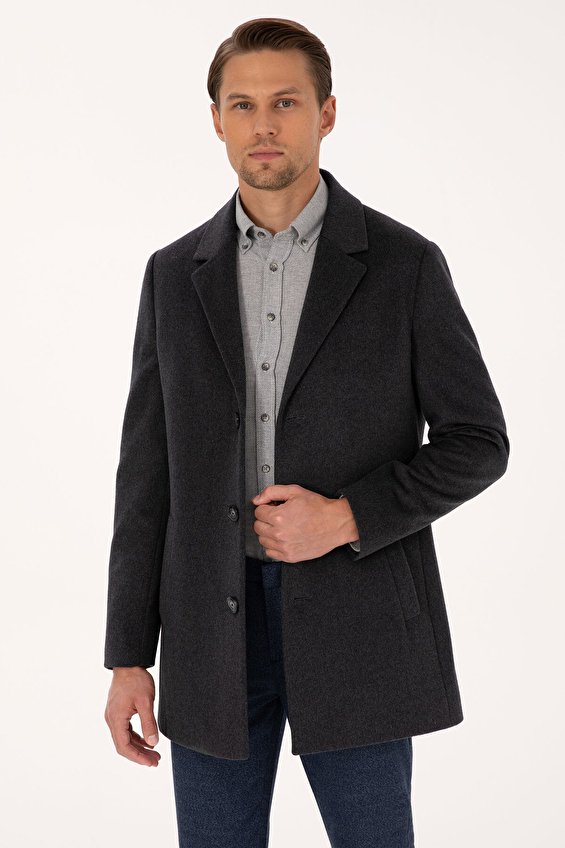 Pierre Cardin Slim Fit Erkek Palto 2317548 Gri Pierre Cardin Slim Fit Erkek Palto 2317548 Gri