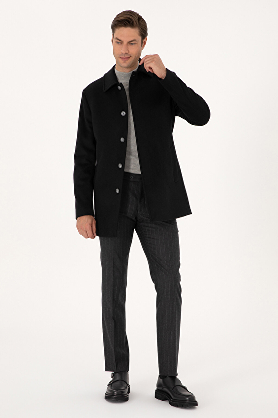 Pierre Cardin Slim Fit Erkek Palto 2317473 Siyah