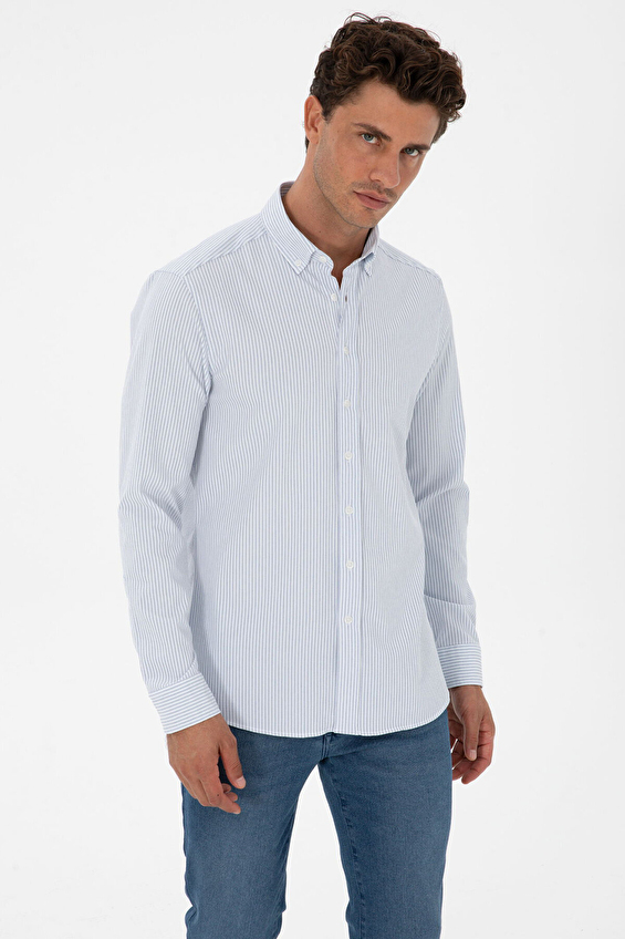 Pierre Cardin Slim Fit Erkek Gömlek 2259344 Mavi Pierre Cardin Slim Fit Erkek Gömlek 2259344 Mavi
