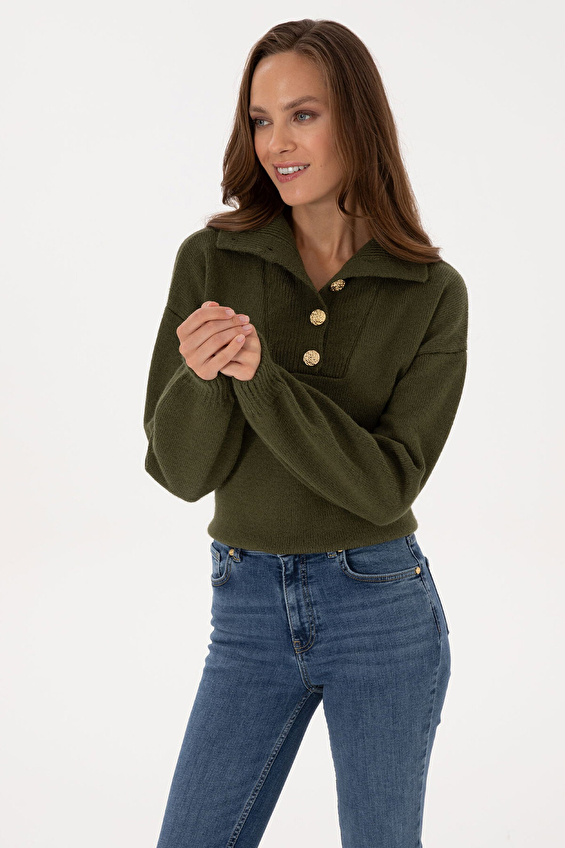 Pierre Cardin Kadın Kazak 2254898 VR027 Yeşil Pierre Cardin Kadın Kazak 2254898 VR027 Yeşil