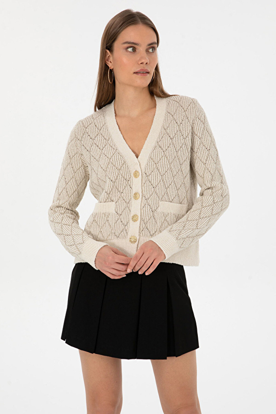 Pierre Cardin Kadın Hırka 2255088 VR019 Bej Pierre Cardin Kadın Hırka 2255088 VR019 Bej
