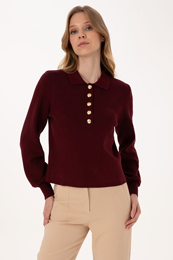 Pierre Cardin Kadın Kazak 2254878 VR223 Kırmızı Pierre Cardin Kadın Kazak 2254878 VR223 Kırmızı