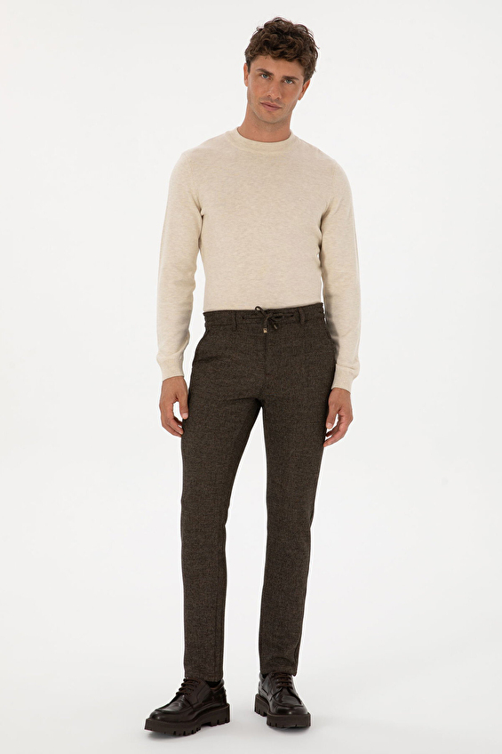 Pierre Cardin Slim Fit Erkek Pantolon 2268052 Kahve Pierre Cardin Slim Fit Erkek Pantolon 2268052 Kahve