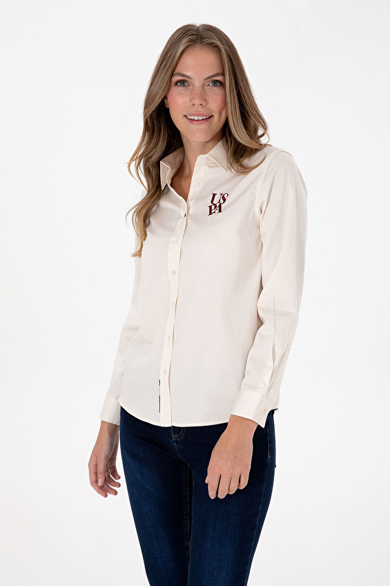 U.S. Polo Assn. Kadın Gömlek 2237018 VR256 Beyaz U.S. Polo Assn. Kadın Gömlek 2237018 VR256 Beyaz